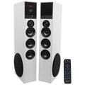 Rockville Home Theater System With 10-Inch Subwoofer, Bluetooth Streaming, White - TM150W