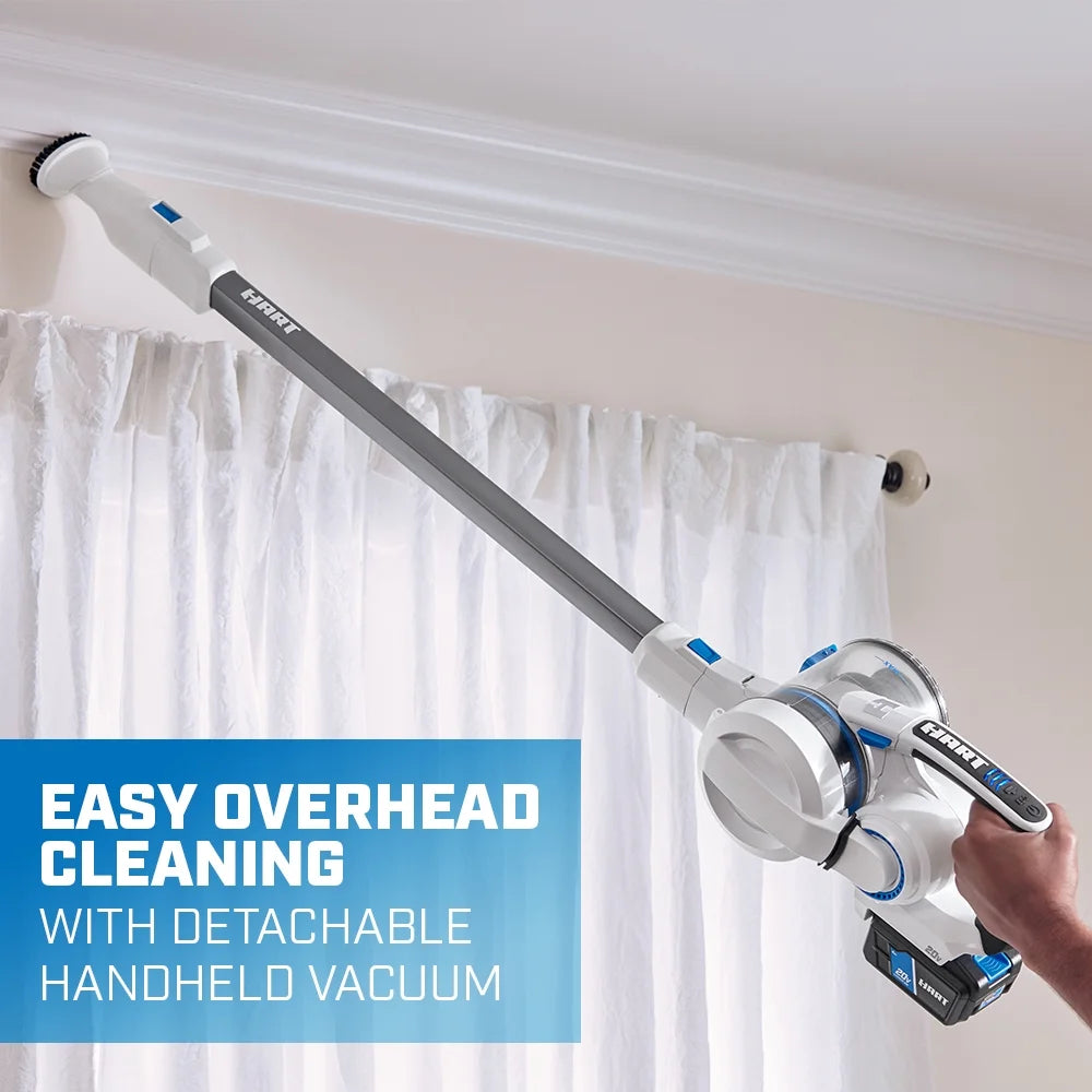 HART 20V Cordless Stick Vacuum Kit With 4.0Ah Lithium-Ion Battery