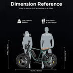 ENGWE Adult Electric Bike, Retro Style, 1000W, 28 Mph, 94 Miles, 20 x 4.0 Inch Fat Tires, Full Suspension - M20