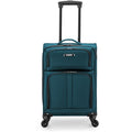 U.S. Traveler Anzio Softside Expandable Spinner Carry-On Luggage, Teal, 22-Inch - Anzio