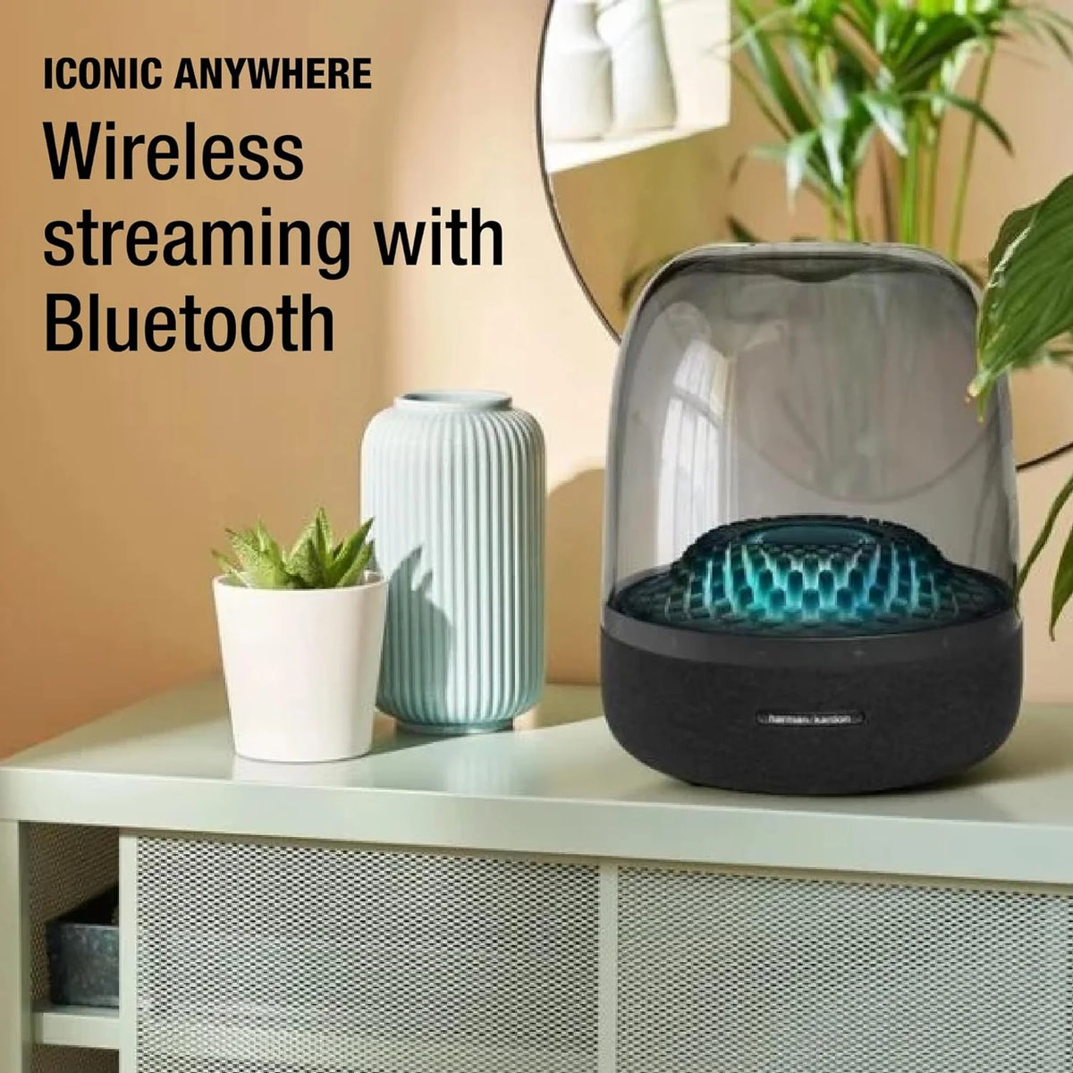 Harman Kardon Bluetooth Home Speaker, 100 Watts - Aura Studio 4