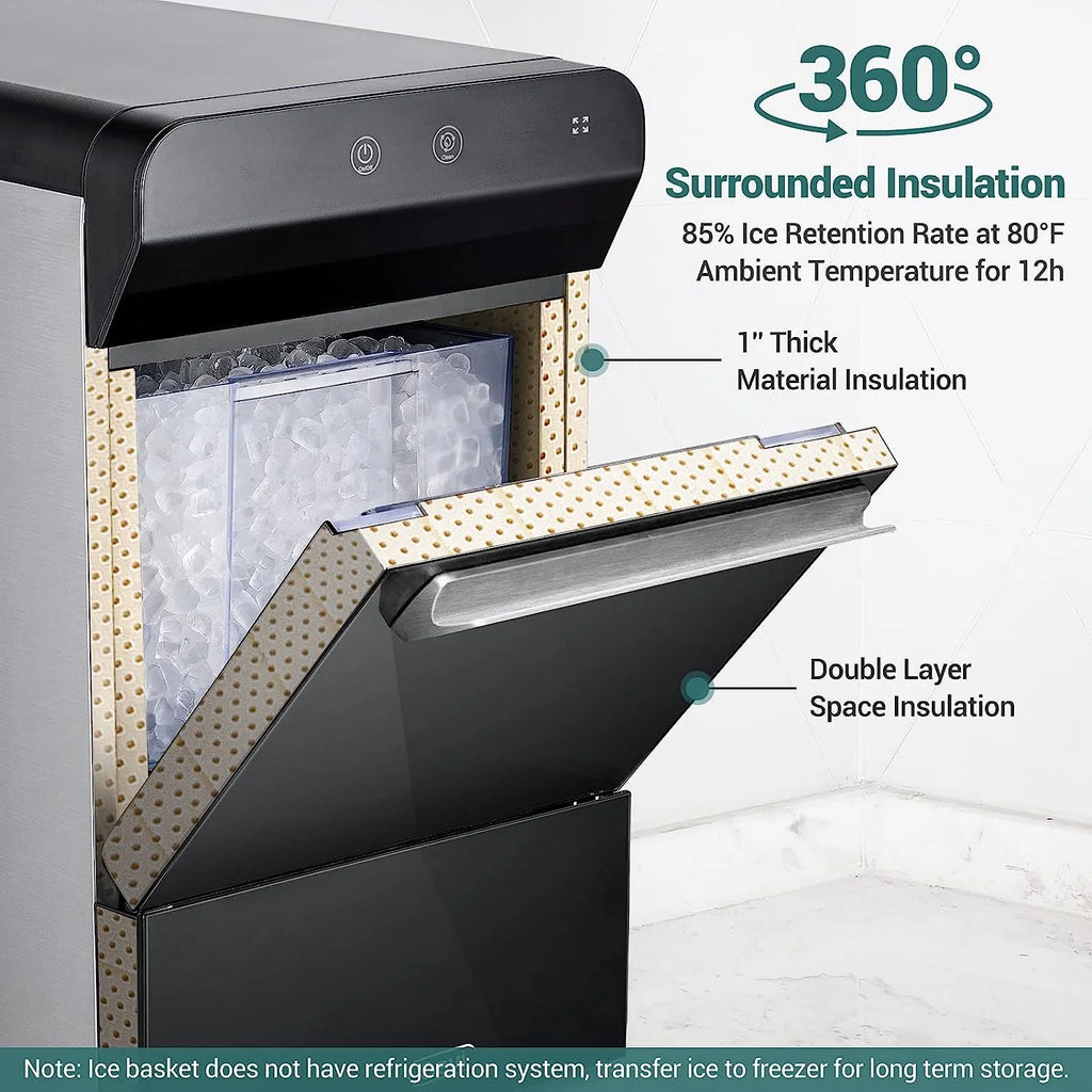 Gevi Countertop Self-Cleaning Nugget Ice Maker, 30 Lbs/24 Hours, 2.8L - V2.0