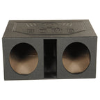 QPower Dual 12 Inch Vented Car Subwoofer Enclosure - QBOMB12VL