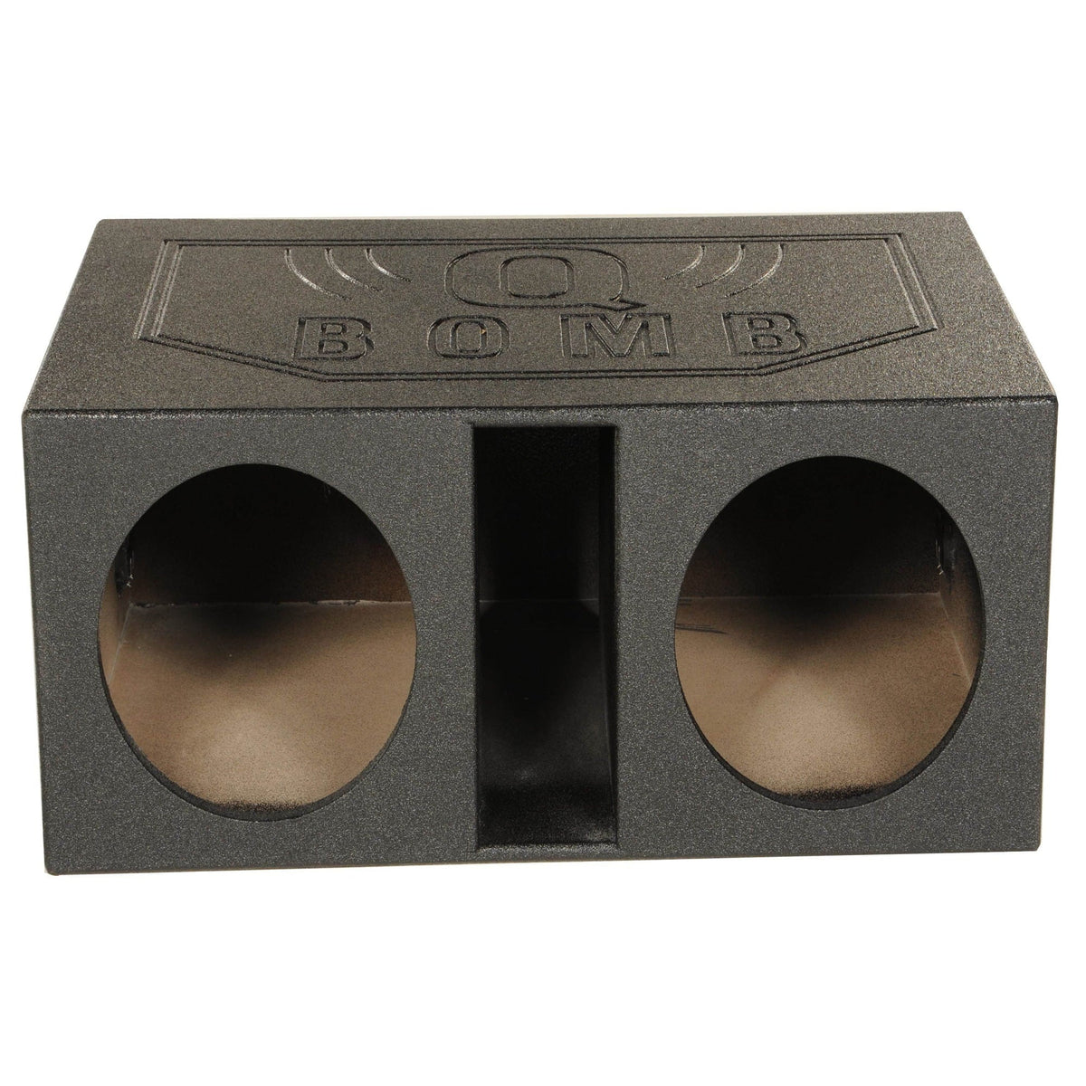 QPower Dual 12 Inch Vented Car Subwoofer Enclosure - QBOMB12VL