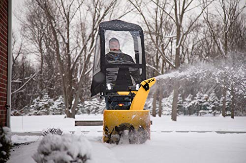 Deluxe Universal Snow Thrower Cab, Black - Fits Most Two- and Three-Stage Snow Blowers