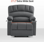 Heated Lift Recliner for Seniors with USB and Cup Holders