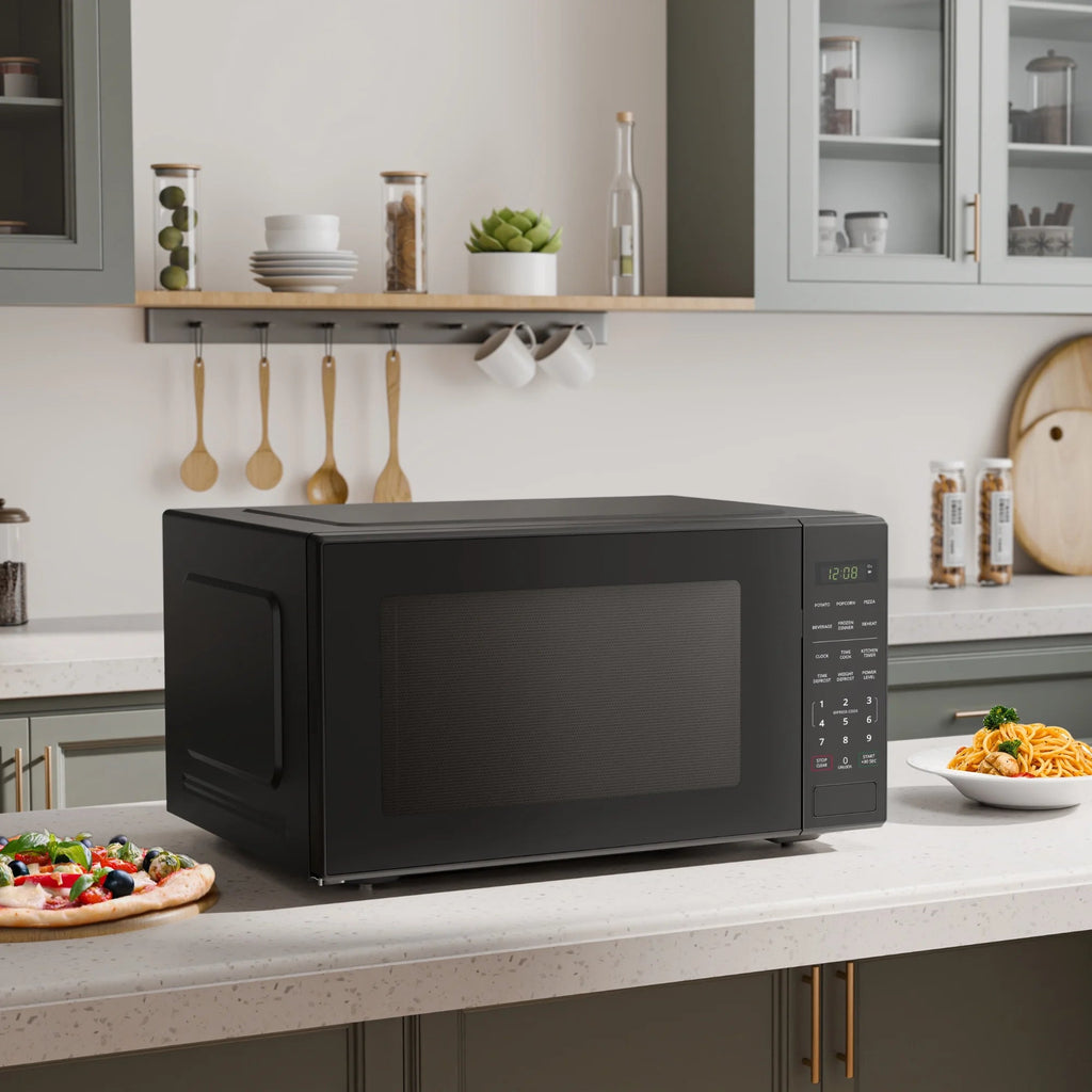 Mainstays Countertop Microwave Oven, Black, 2.2 cu ft - MS8436193153-01
