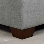 Thomasville Miles Fabric Sectional With Storage Ottoman, 3 Piece, Blue Or Gray