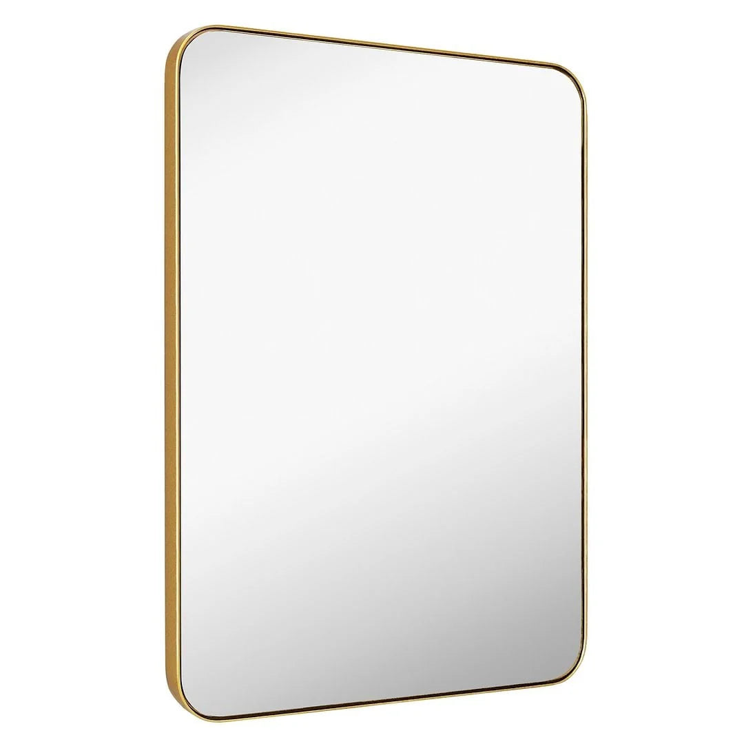 Metal Wall Mounted Decorative Mirror - Vertical Or Horizontal Hanging