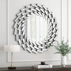Round Spiral Sunburst Decorative Wall Mirror