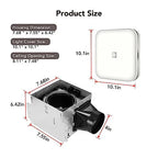 OREiN Bathroom Exhaust Fan With LED Light, 26W, 100 CFM, 1.5 Sones, 1000lm, 5000K