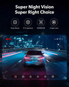 REDTIGER Front And Rear Dash Cam 4K/2.5K Full HD - F7NP