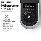 Keurig K-Supreme SMART Coffee Maker, 6-12 oz, Black - K-Supreme SMART