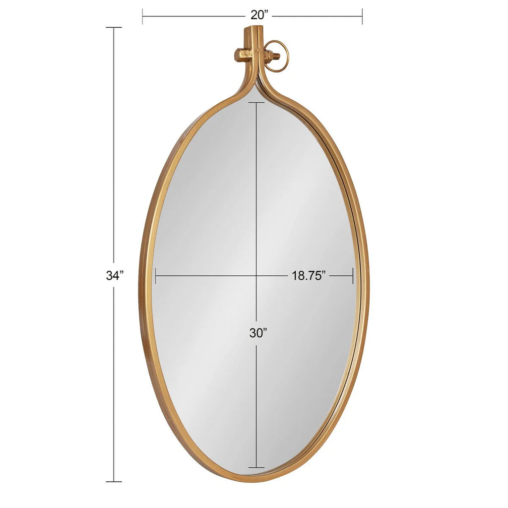 Modern Round Wall Mirror With Decorative Metal Frame