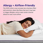 Purple Harmony Pillow Tall 28 x 17 x 7.5 in