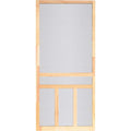 Screen Tight Creekside Wood T-Bar Screen Door, Natural, 36 In. W x 80 In. H x 1 In. Thick