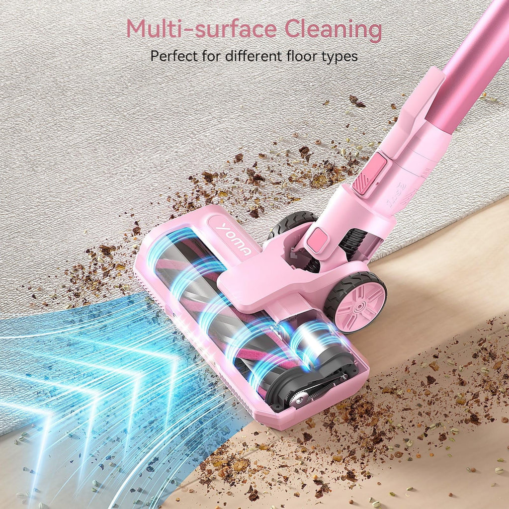 YOMATECH Cordless Stick Vacuum Cleaner, 30KPa, 365W, 6-in-1 - S100