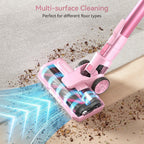 YOMATECH Cordless Stick Vacuum Cleaner, 30KPa, 365W, 6-in-1 - S100