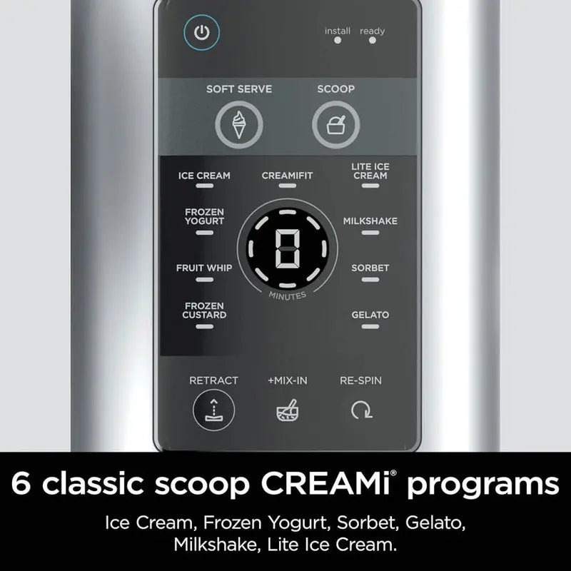 Ninja CREAMi Swirl Ice Cream And Soft Serve Maker, 13 Programs, Two 16oz Pints - NC701