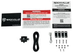 Rockville Slim Under-Seat Powered Car Subwoofer And Amp Installation Kit, 10in 800W - SS10P/RWK81