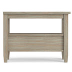 Solid Wood Narrow Side Table, 14 in Wide, 24 in D x 14 in W x 20 in H