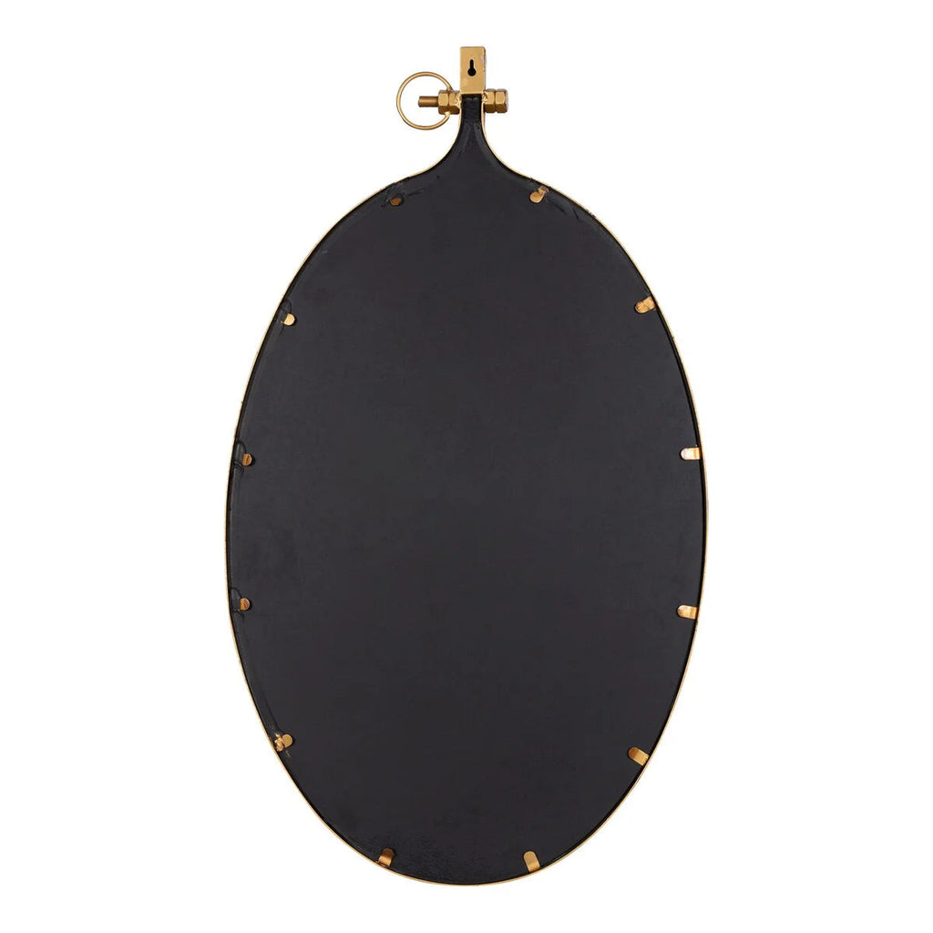 Modern Round Wall Mirror With Decorative Metal Frame