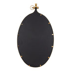 Modern Round Wall Mirror With Decorative Metal Frame
