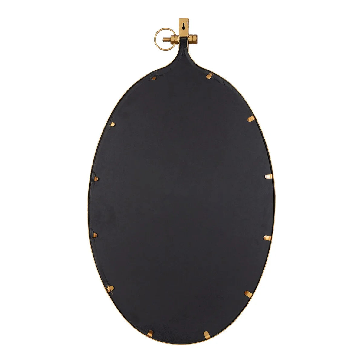 Modern Round Wall Mirror With Decorative Metal Frame