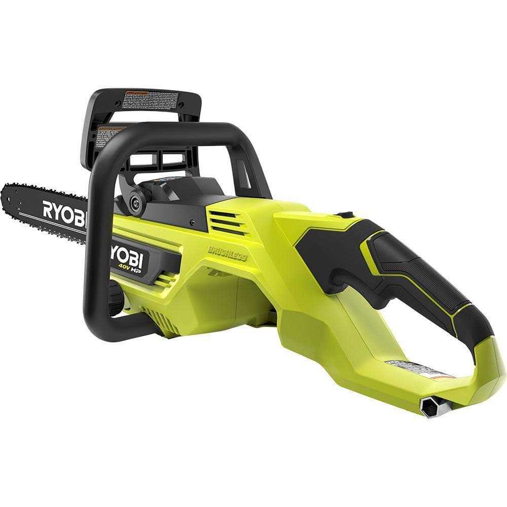 RYOBI 40V HP Brushless Battery Chainsaw With Extra Chain - 16 in.