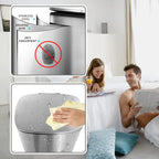 Bigacc 13 Gallon 50 Liter Automatic Stainless Steel Kitchen Trash Can - Automatic-Silver