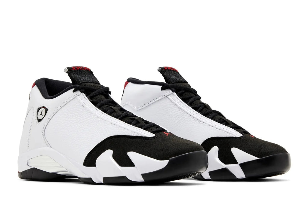 Jordan Air Jordan 14 Retro Black Toe 2024 White Varsity Red Black Metallic Silver - 487471 160