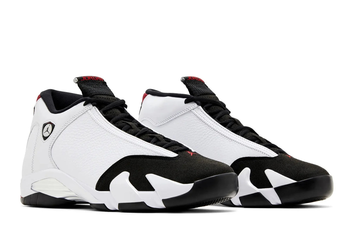 Jordan Air Jordan 14 Retro Black Toe 2024 White Varsity Red Black Metallic Silver - 487471 160