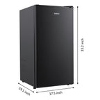Galanz 3.3 Cu Ft One Door Mini Fridge, Black