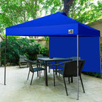 Eurmax USA NOMATTER 10x10ft Pop Up Canopy Tent With 1 Removable Sidewall And 4 Sand Bags