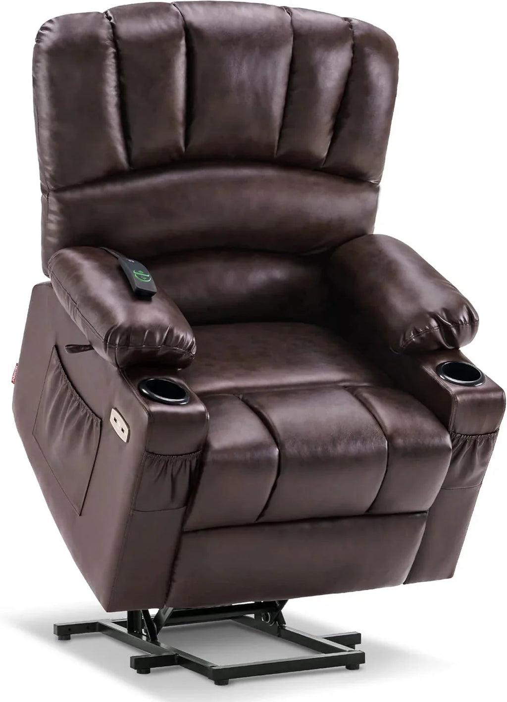 Heated Lift Recliner for Seniors with USB and Cup Holders