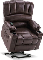 Heated Lift Recliner for Seniors with USB and Cup Holders