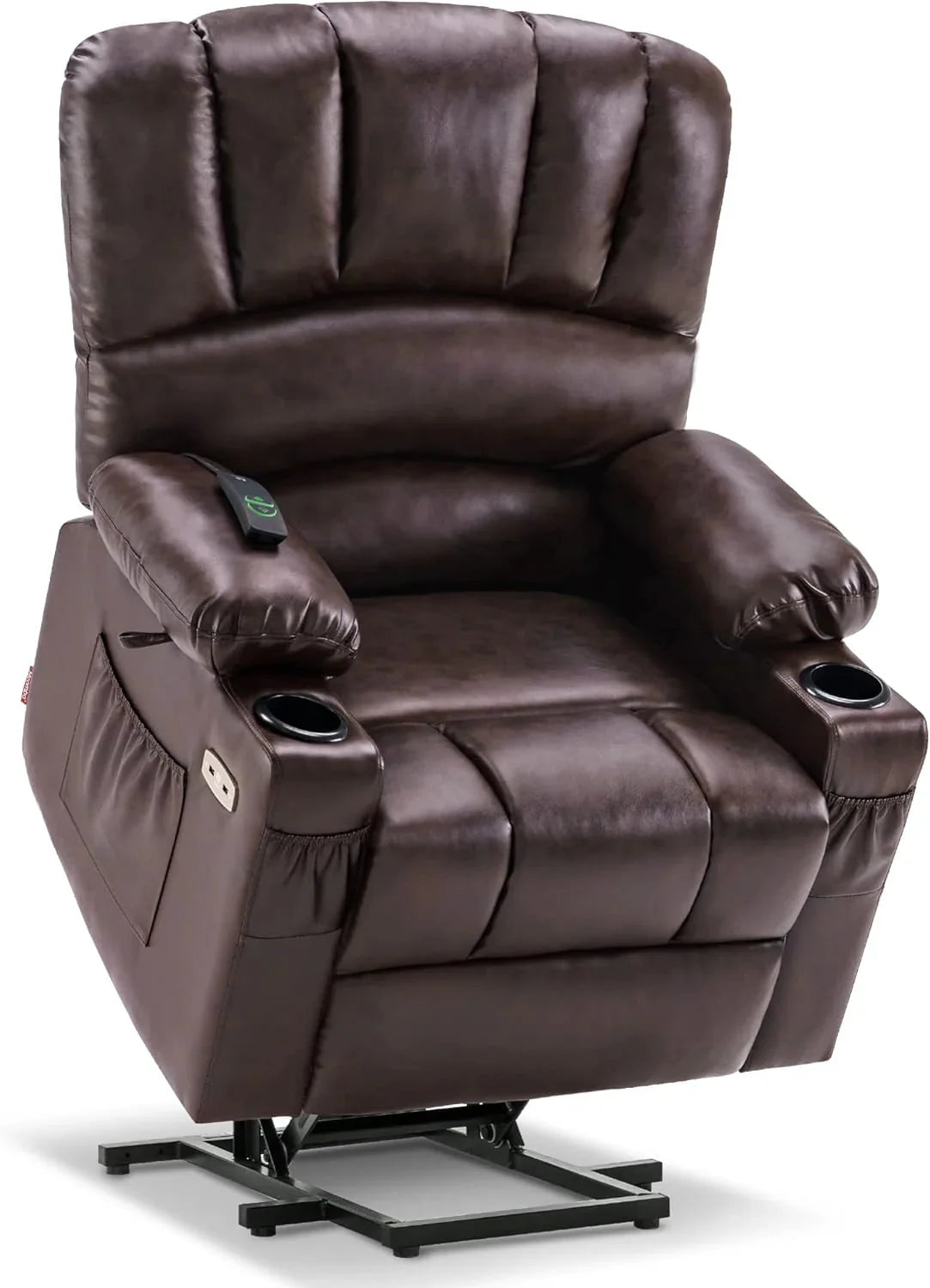 Heated Lift Recliner for Seniors with USB and Cup Holders