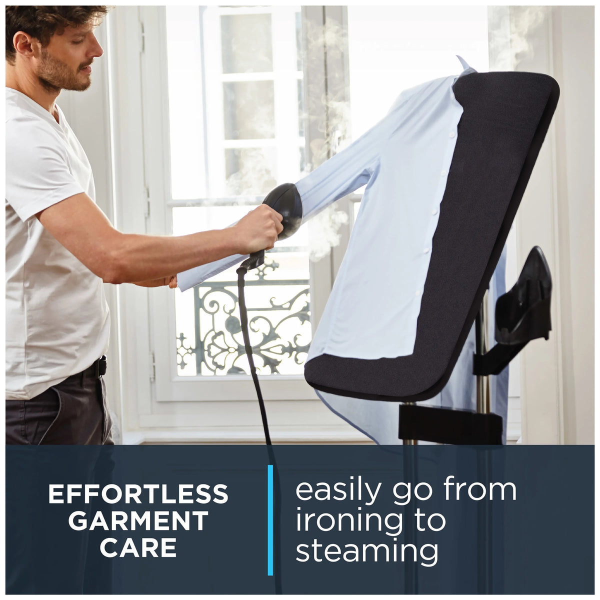 Rowenta IXEO Full-Size Garment Steamer With Ironing Board, 65 Inch, 1500 Watts - QR1410