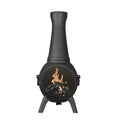 The Blue Rooster Prairie Fire Cast Aluminum Outdoor Chiminea Fireplace - Prairie Fire
