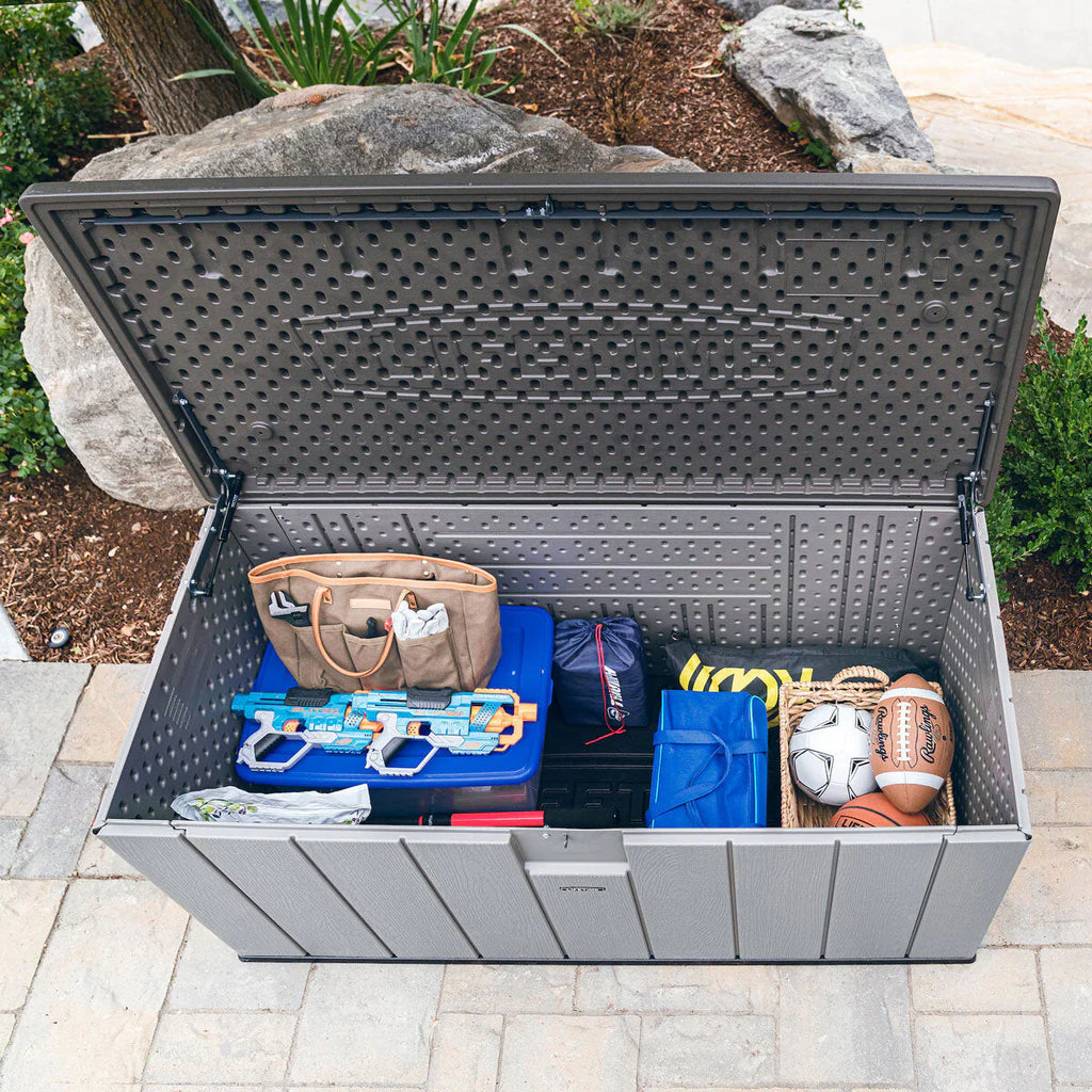 Lifetime Outdoor Storage Deck Box 568 Litre Grey Plastic - 60384U