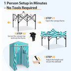 EAGLE PEAK Ultra Compact 4 ft x 4 ft Pop-Up Changing Room Canopy - Flex