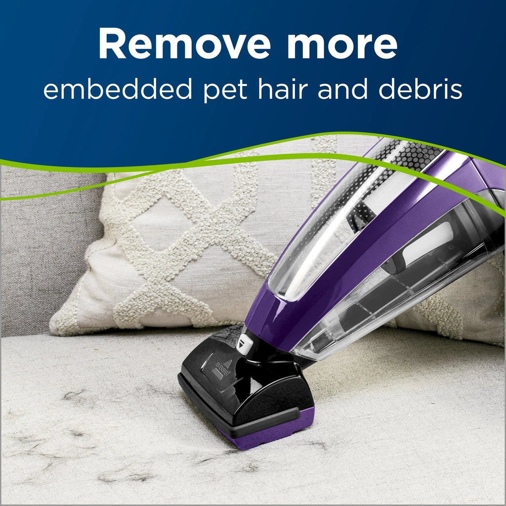 BISSELL Pet Hair Eraser Lithium Ion Cordless Hand Vacuum, Purple, 14V, 0.7 Litres - 2390A