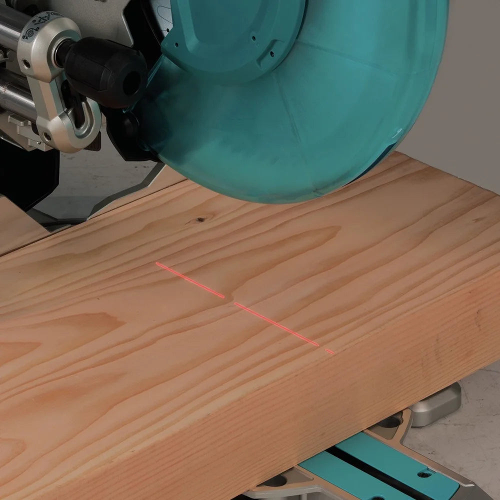 Makita 12 in Dual-Bevel Sliding Compound Miter Saw With Laser, 3200 RPM - LS1219L