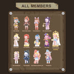 HAOHAINA Fashion Trendsetter Series Blind Box Action Figures, 12-Pack