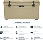 YETI Tundra 75 Cooler, Desert Tan - 100.75010000