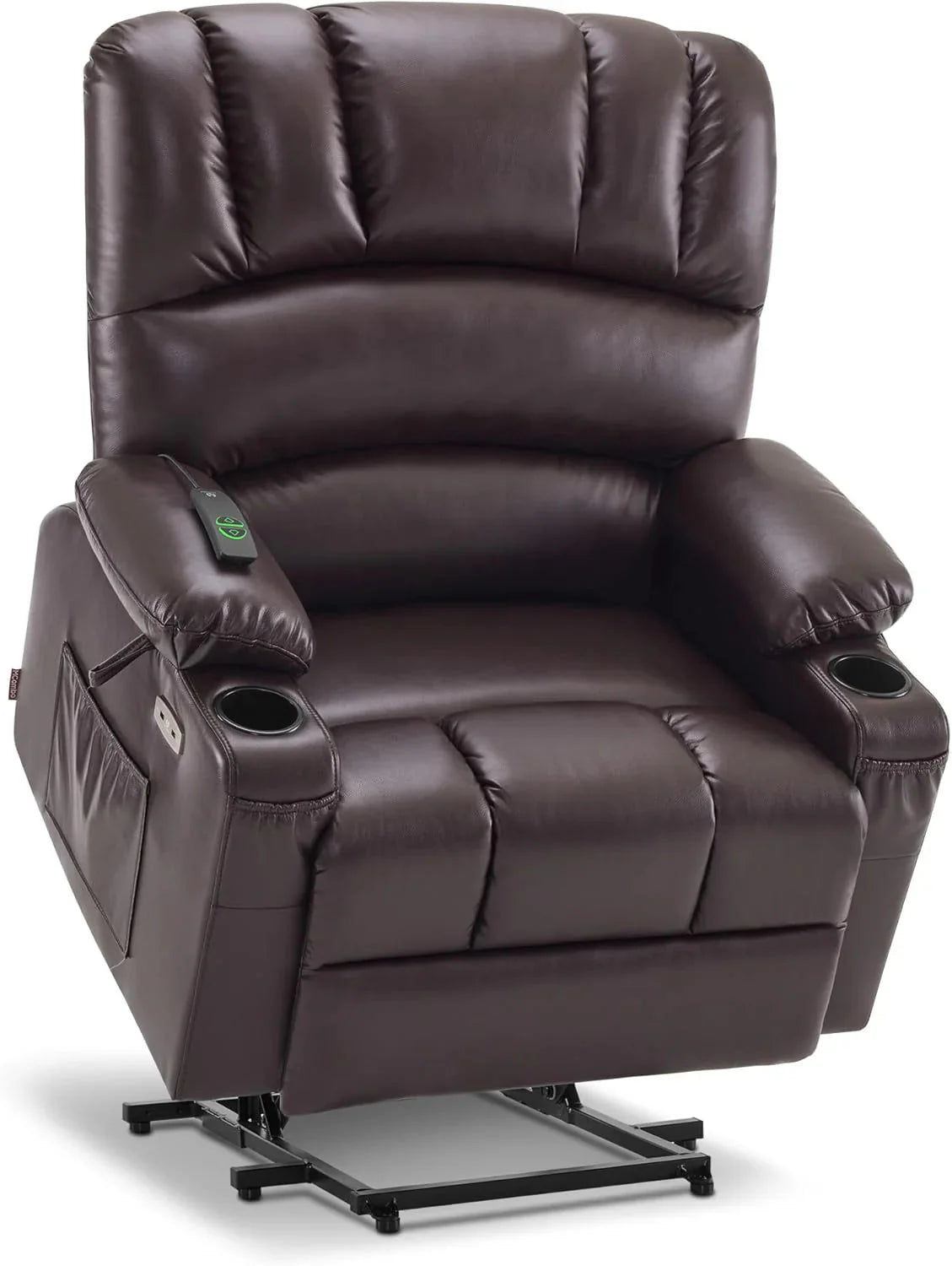 Heated Lift Recliner for Seniors with USB and Cup Holders