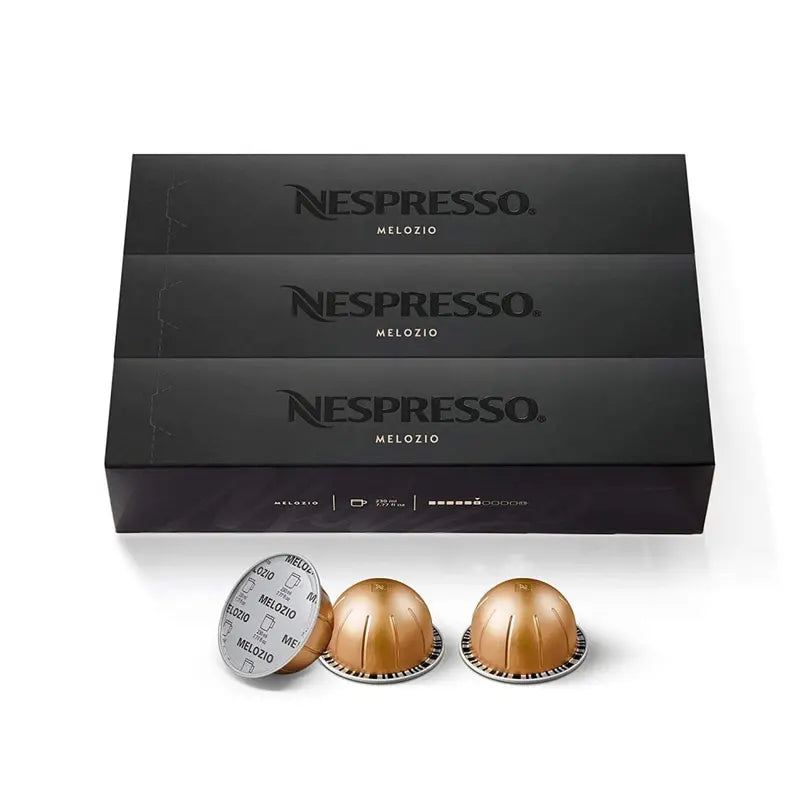 Nestle Nespresso VertuoLine Melozio Medium Roast Coffee Capsules, 30 Count, Intensity 6, 7.8 oz
