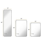 Metal Wall Mounted Decorative Mirror - Vertical Or Horizontal Hanging