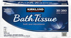 Kirkland Signature 2-Ply Bath Tissue, 425 Sheets Per Roll, 30 Rolls, Sustainable Paper