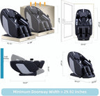 MassaMAX 4D Full Body Massage Chair With Zero Gravity, 15 Modes, Black - MT398